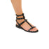 Sandali bassi neri con applicazione di borchie Lora Ferres, Donna, SKU w041000397, Immagine 0